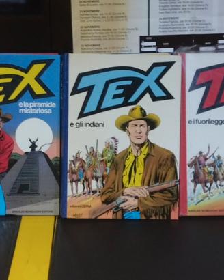 3 cartonati Tex a colori prima edizioni come nuovi