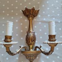 Coppia applique in bronzo