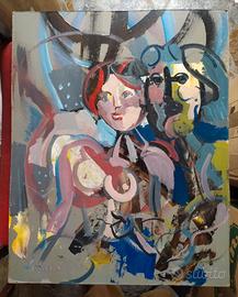 Guido Sgaravatti (1925-2019) dipinto anni 80