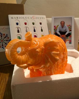 Candela Elefante in cera Marioluca Giusti
