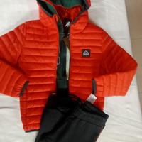 Completo piumino + tuta bimbo 4y