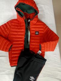 Completo piumino + tuta bimbo 4y