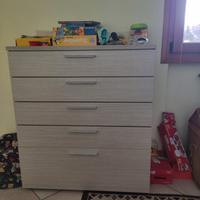 armadio+cassettiera+letto+specchio+comodino