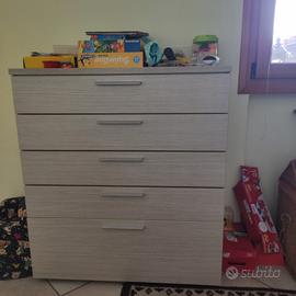 armadio+cassettiera+letto+specchio+comodino