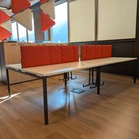 Scrivania bench a 4 postazioni
