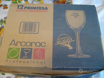 set 10 bicchieri arcoroc princesa v. foto