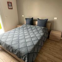 LETTO MATRIMONIALE con contenitore + COMODINI