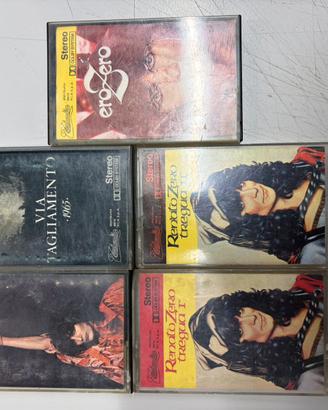 5 musicassette di Renato Zero