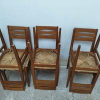 6 sedie cucina ciliegio 