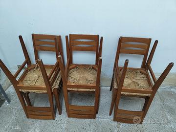 6 sedie cucina ciliegio 