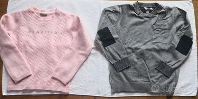 n 2 maglioncini bimba 3/4 anni Benetton  Dodipetto