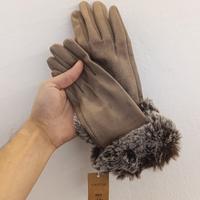 Guanti Carpisa Donna Beige/Marrone Taglia Unica