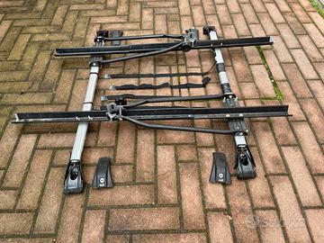 Porta bici su barre da tetto