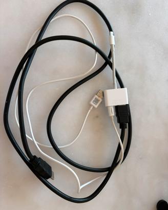 Adattatore Apple Lightning a HDMI Originale + Cavi
