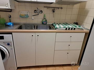 Cucina IKEA 140cm+forno+piano cottura mensola