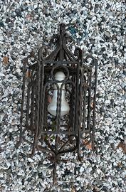 Lampada da giardino in ferro battuto