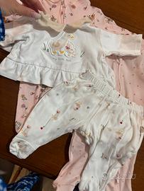 Lotto promaverile neonata 0-3 mesi 17pezzi