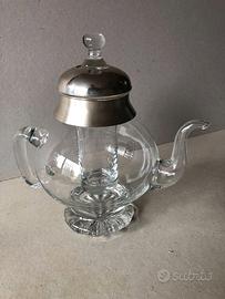 Brocca cristallo e argento design Taddei Cormor