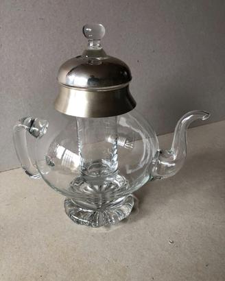 Brocca cristallo e argento design Taddei Cormor