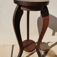 Colonna portafiori vaso in legno