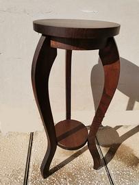 Colonna portafiori vaso in legno