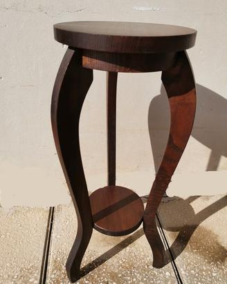 Colonna portafiori vaso in legno
