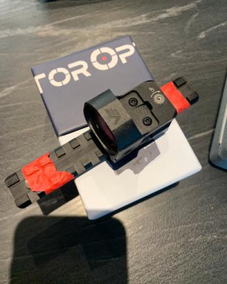 Punto rosso con slitta