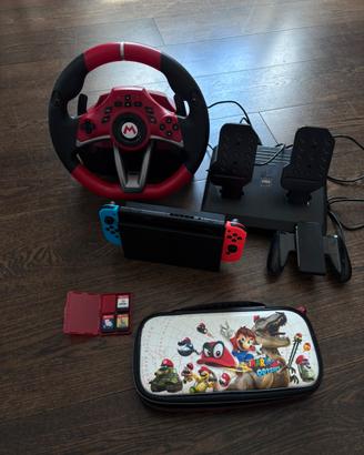 Console nintendo SWITCH(+simulatore+cover+giochi)