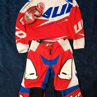 Completo moto cross bambino