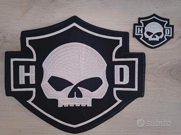 set 2 patch Harley Davidson teschio 