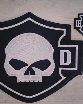 set 2 patch Harley Davidson teschio 