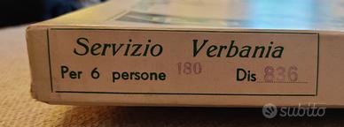 Tovaglia e tovaglioli per 6 persone anni '50