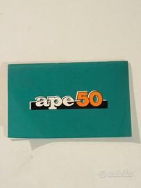 APE 50  LIBRETTO   USO  E  MANUTENZIONE