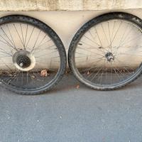 Ruote bicicletta set completo