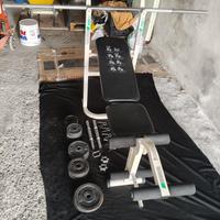 Panca regolabile com pesi