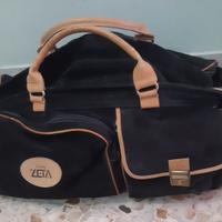 Borsone Vintage Vera pelle scamosciata Made In Ita