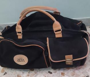 Borsone Vintage Vera pelle scamosciata Made In Ita