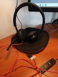 Cuffie stereo con microfono Poly Blackwire 8225