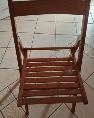 Sedia legno pieghevole