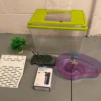 Acquario plastica filtro e accessori