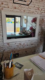 Specchio Barocco Bianco con LED