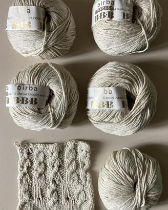 5 + 3 gomitoli cotone BBB 50 gr lavoro maglia