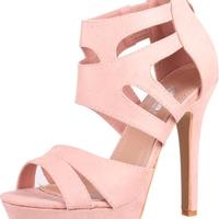 Sandali con plateau rosa misura 37