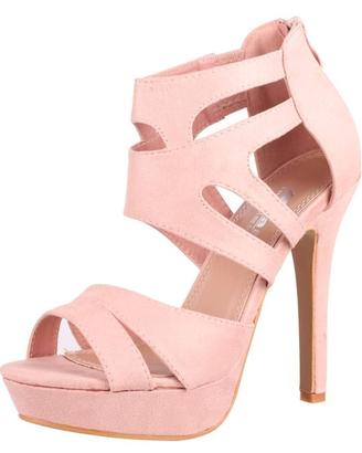 Sandali con plateau rosa misura 37