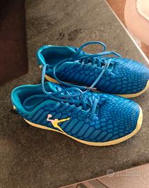 Scarpe sportive Legea in tela azzurre e gialle 39