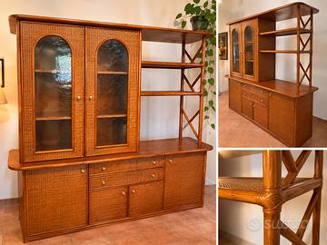 Credenza con vetrina vintage anni ’80