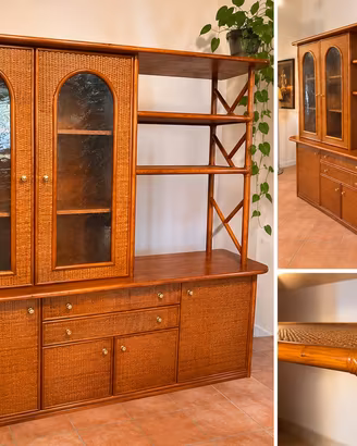 Credenza con vetrina vintage anni ’80