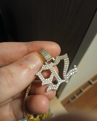 Pendente Argento e diamanti lab