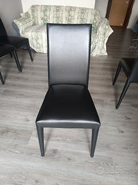 sedie pelle Calligaris 