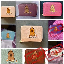 Portafoglio compatto 2 scomparti  e Zip - Capybara